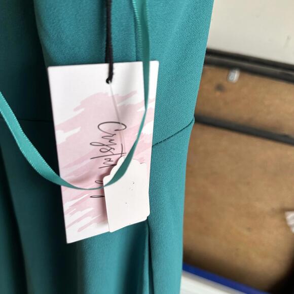 Stylish Turquoise Jumpsuit by Crystal Sky - Size Medium - Picture 2 of 2